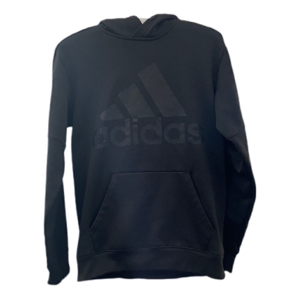 Adidas Men’s Three Stripe Black Pullover Hoodie